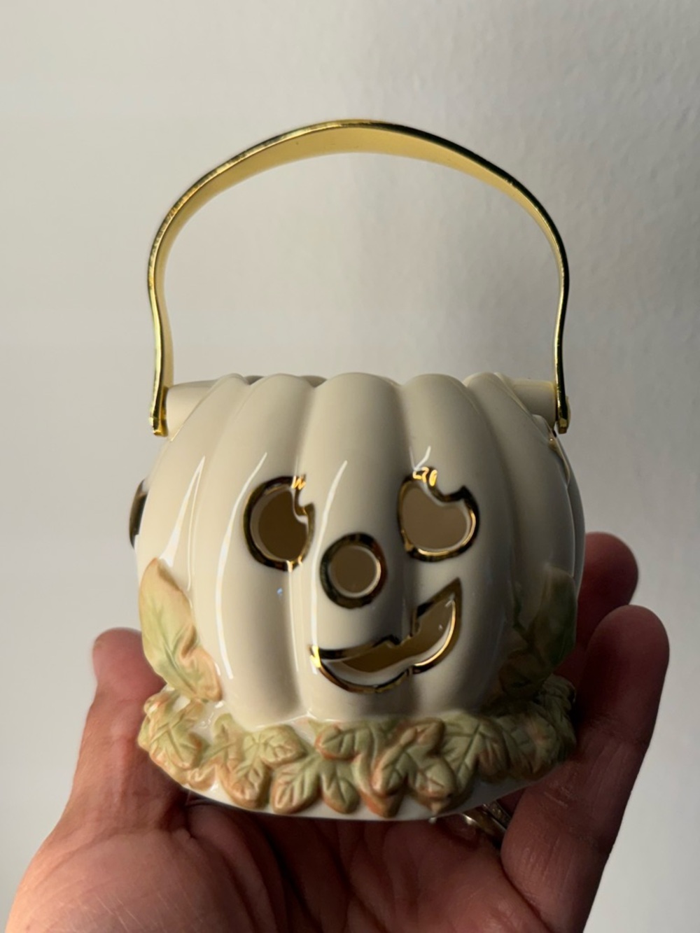 Lenox Halloween Pumpkin Votive
